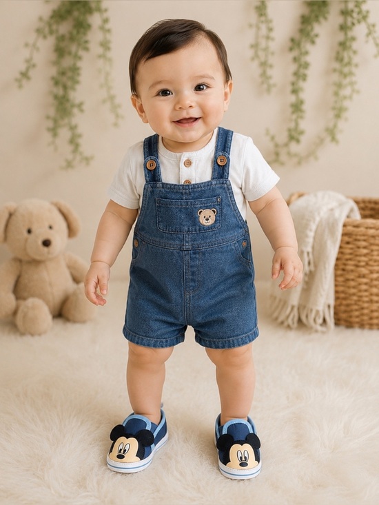 Disney Other - Disney Baby Mickey Mouse Ear Slip-On Shoes Navy Blue Infant/Toddler Various Size